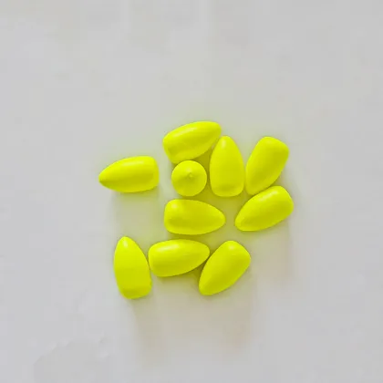 CHXFOAM Hard Chartreuse Styrofoam Floats for Fishing Accessories