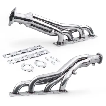 Stainless Steel Performance Exhaust Manifolds for Nissan Titan, Armada, and QX56 (2004-2015, 5.6L V8)