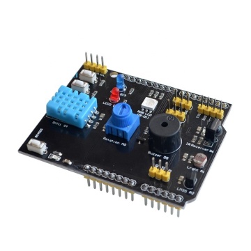 DHT11 및 LM35 센서가있는 1 가지 다기능 확장 보드에서 JYCTEC 9