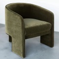 Werksfabriken direkt Verkauf beliebter Samt Stoff Stoff mit hohem Rückenrahmen Armlehnen Stuhl Wohnzimmer Lounge Stuhl Essstuhl