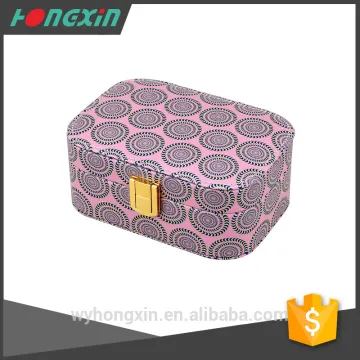 purple round High quality cardboard paper Making supplies makeup vanity case