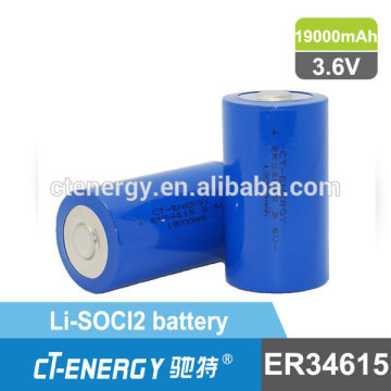 Lithium Thionyl Battery Lithium Chloride ER34615 3.6V 19000mAh