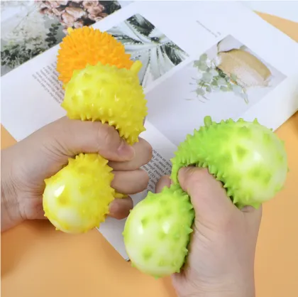 Soft TPR durian squeeze toy