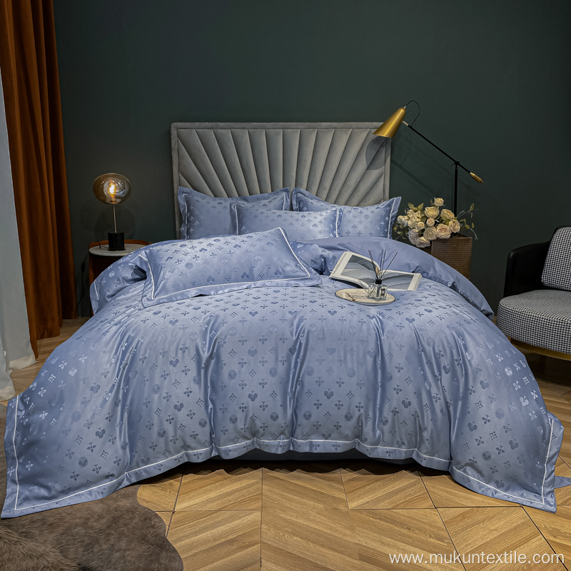 luxury silk jacquard sheet bedding sets