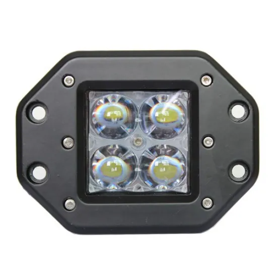 16W 4D Flush Mount Led Work Light Bar Flood Driving Lamp Offroad SUV ATV