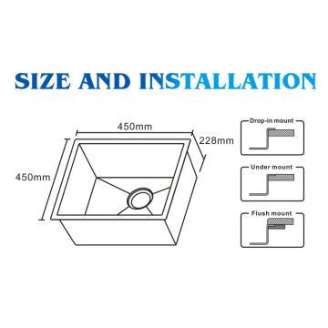 Stainless Stee Undermount de alta calidade