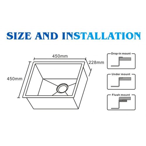 Stainless Stee Undermount High Quality Kitchen Sink