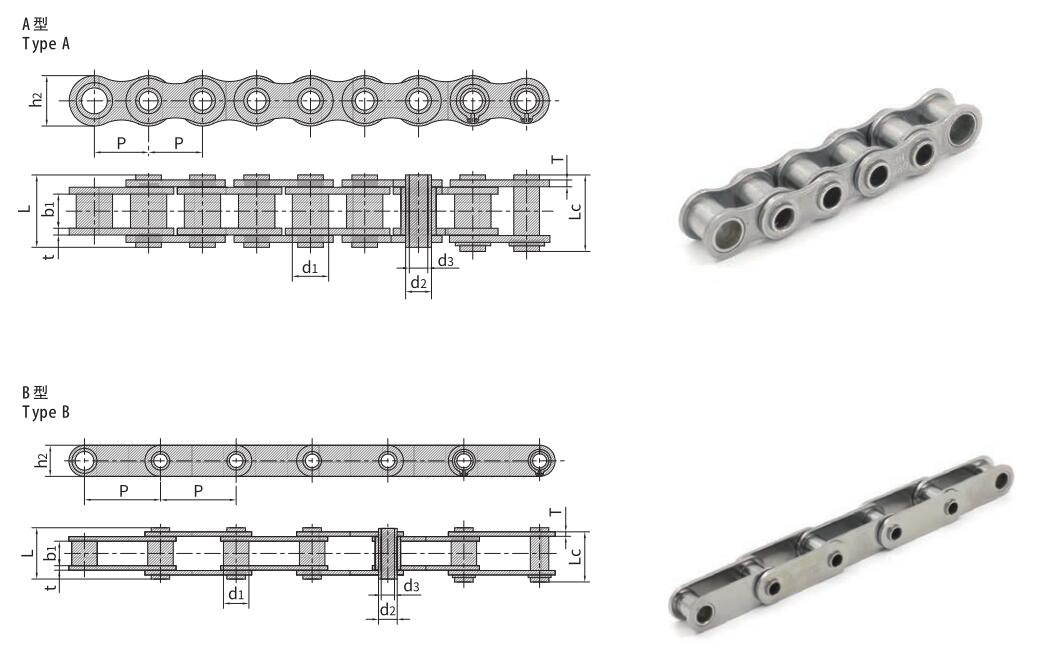 Stainless steel hollow pin chain2