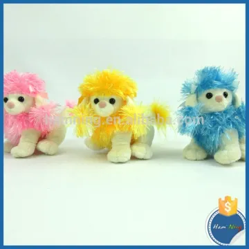 14cm pretty colorful dog customized high quality plush dog chihuahua toy with customer own logo