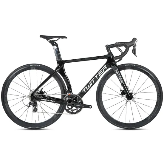 TWITTER SNIPER2.0 Carbon Road Bike 700C Bicycle 16/22 Speed Road Bike for Hydraulic Disc Brake 105/R7000 Derailleur