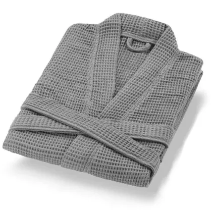 cotton waffle kimono bathrobe luxury hotel waffle robe