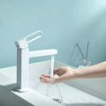 Robinet de lavabo cascade blanc chaud et froid