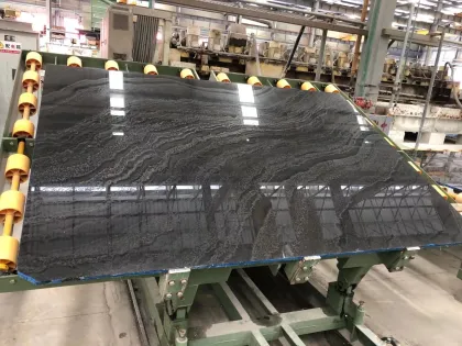 Zebrano Black Forest Marble Book Match Slabs for Interior Walls