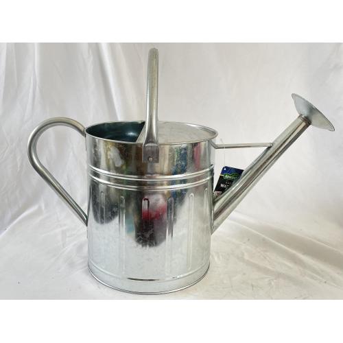 Galvanized 10L striped large watering can