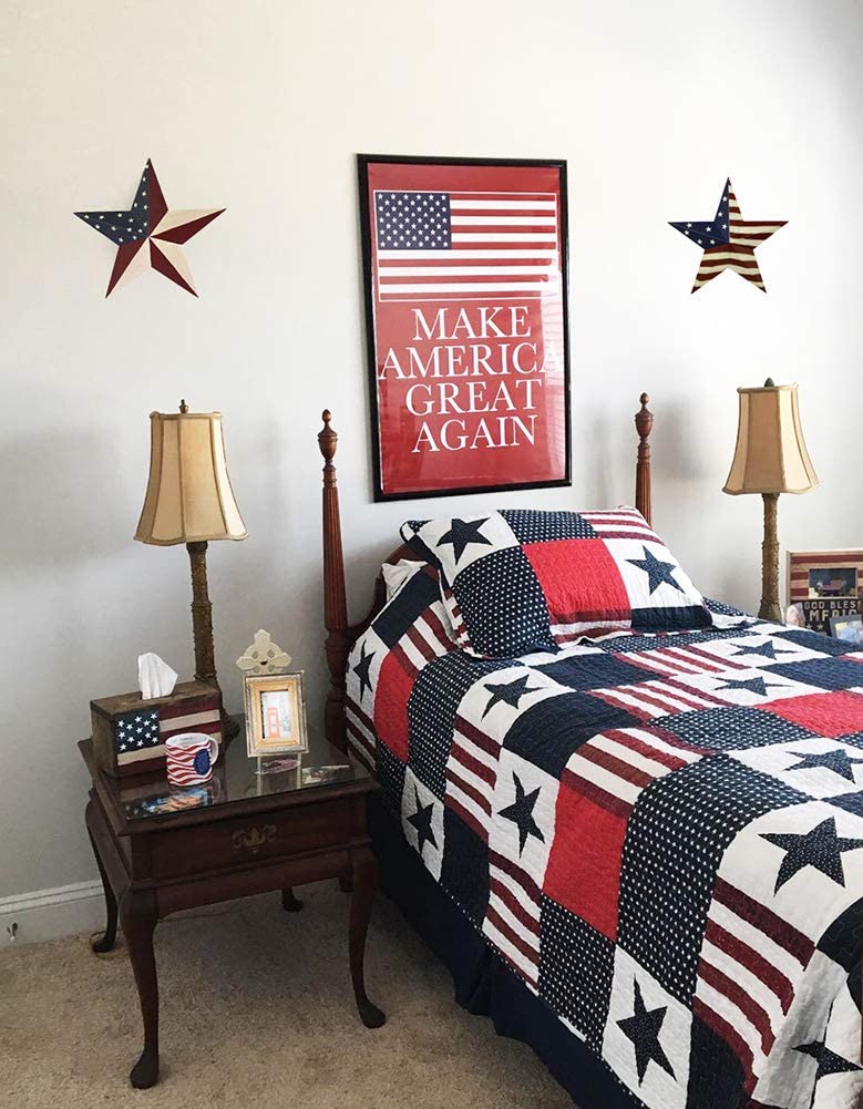 Presente de decoração de parede patriótica americana