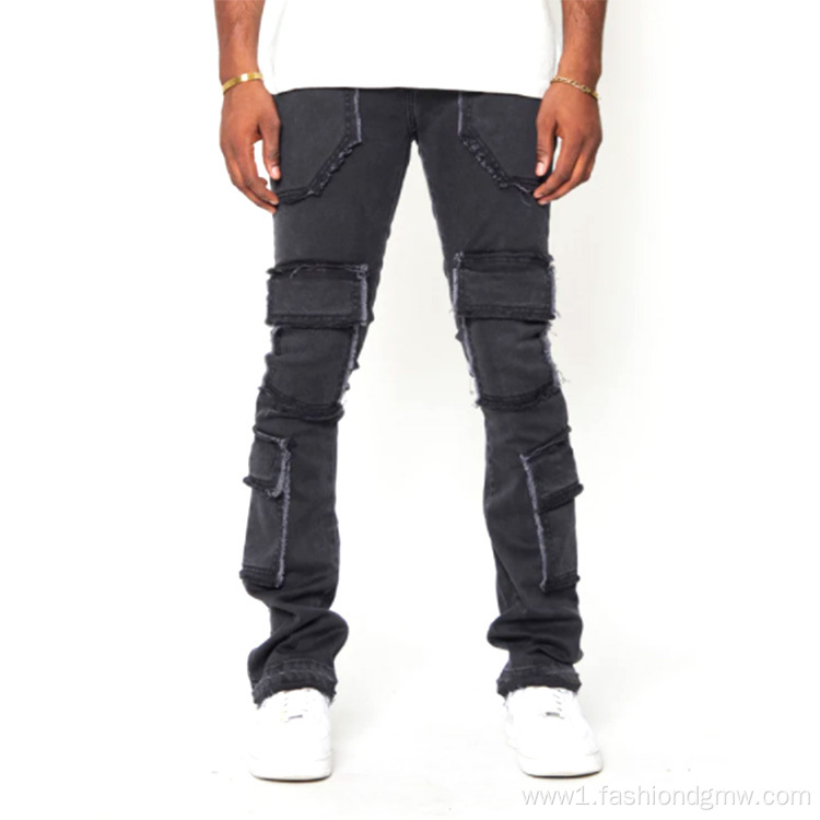 Washed Men's Pants & Trousers Fashion Jeans