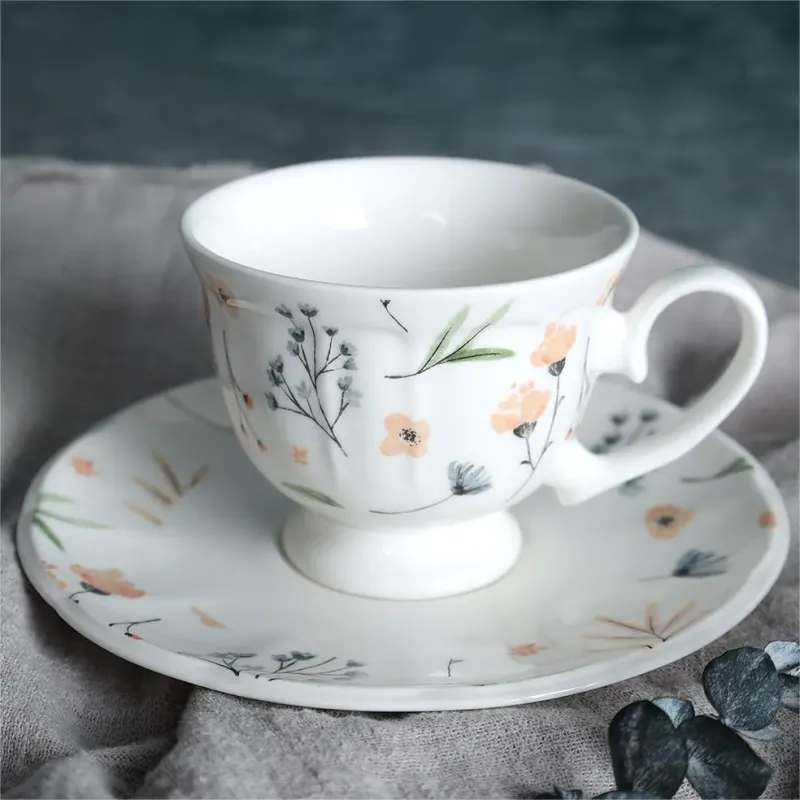 Luxury Floral Porcelain Dinner Set