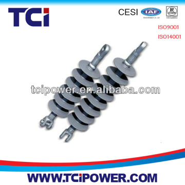 High tensile strength insulator for electrical railways