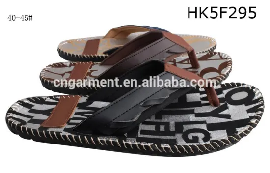 2016 mens textile upper eva slide sandals