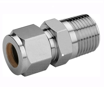 Swagelok tương đương SS Hai đầu nối nam Ferrule