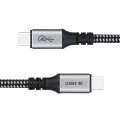 Transmisi 100W USB4.0 Nylon Braiding Data Cable