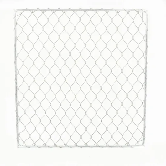 Factory Sale Flexible Zoo Netting Monkey Cage Diamond Stainless Steel Wire Rope Mesh