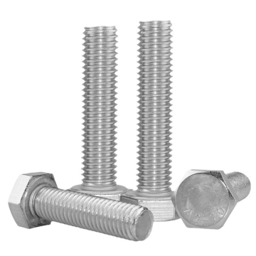 High Strength DIN 933 Grade 8.8 Hex Bolts and Nuts: Stainless Steel Partially Threaded Hex Bolts