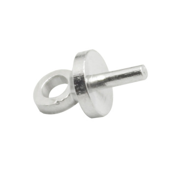 500pcs Pearl Copper Cup Screw Eye Pin Bail Connector Peg Bail Cap Pendants for Jewelry Making