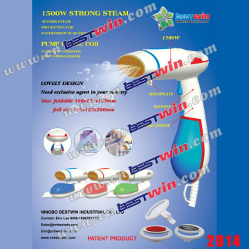 2014 portable Garment steamer/travel steam brush