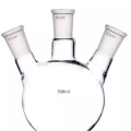 500ml 3-Neck Flat Bottom Glass Flask Lab Bottle