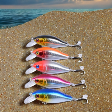 NEWMAJOR 7.5CM/11G Wood and Silicone Lure for Freshwater & Saltwater Fishing