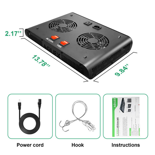 Aglex 1200 Watt Full Spectrum LED Grow Lights