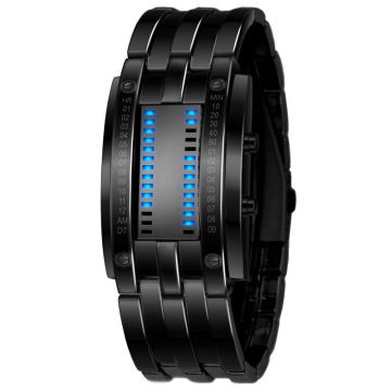 Original LED Chain สแตนเลสดิจิตอลนาฬิกาสไตล์ Punk Men's Sport นาฬิกาข้อมือนวัตกรรม Analog นาฬิกาข้อมือ Reloj