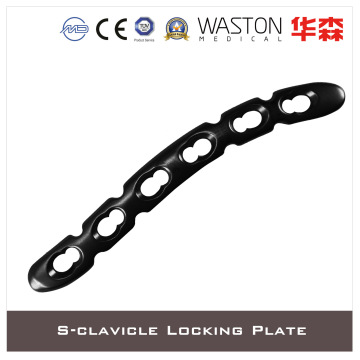 Titanium S-Clavicle Loc Plate Plate II with Available Combined or Multi-Angle Hole