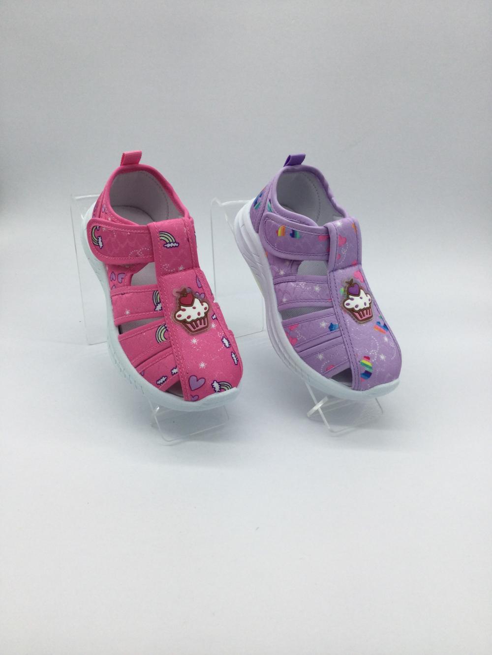 Toddler Girl Toile Sandal Sandal Ice Cream Design