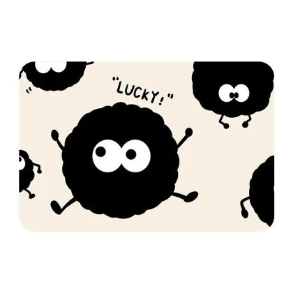 Customizable Affordable Modern Cartoon Diatom Mud Floor Mats for Kitchen and Bathroom Decor