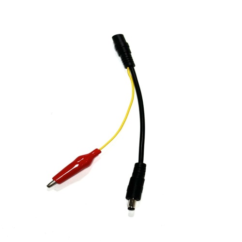 Cavo per test di alimentazione CC con clip a coccodrillo Cavo adattatore maschio femmina CC 5,5x2,1 mm