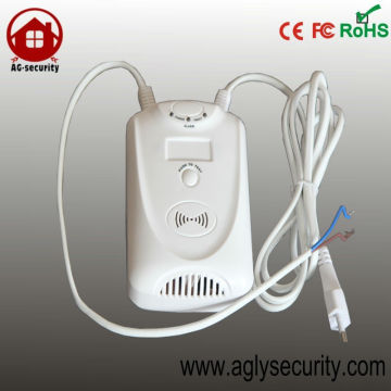 wall mounted natural LPG Carbon monoxide gas detector alarm Electromagnetic valve & exhaust fan