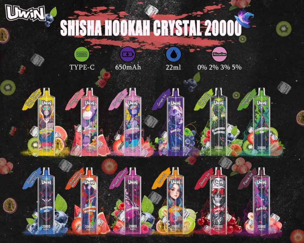 Uwin Crystal 20000 Puffs flavors Uwin Crystal 20000 Puffs flavors