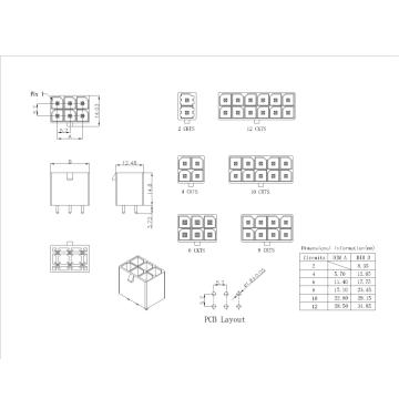 5.70mm pitch 180°Wafer Dual Row TYPE