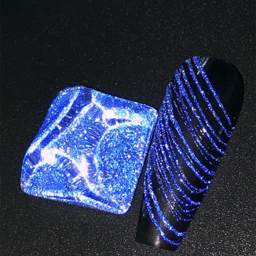 Miukkiula UV Reflective Glitter Thick Para Unas Web Nail Art Spider Gel