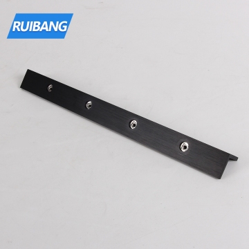 Aluminium milling service right angle black mass production cnc machining parts