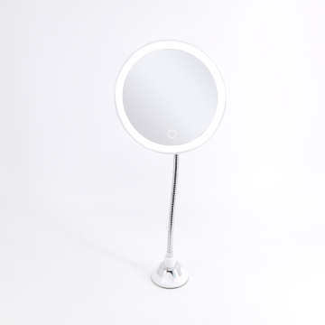 LANG-LASTING LED LIP RING 360 βαθμός περιστρέφοντας 1x-10x μεγέθυνση καθρέφτη μπάνιου με σούπερ αναρρόφηση