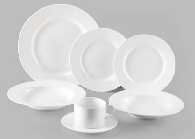 White Porcelain Tea Cup & Saucer 230cc