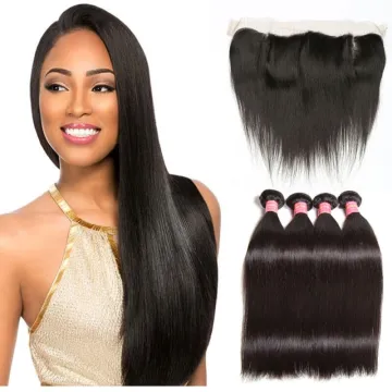 100% Straight Wave Indian Human Hair Lace Front Wigs Wholesale Indian Swiss Lace Human Hair Lace Frontal Wig For Black Women
