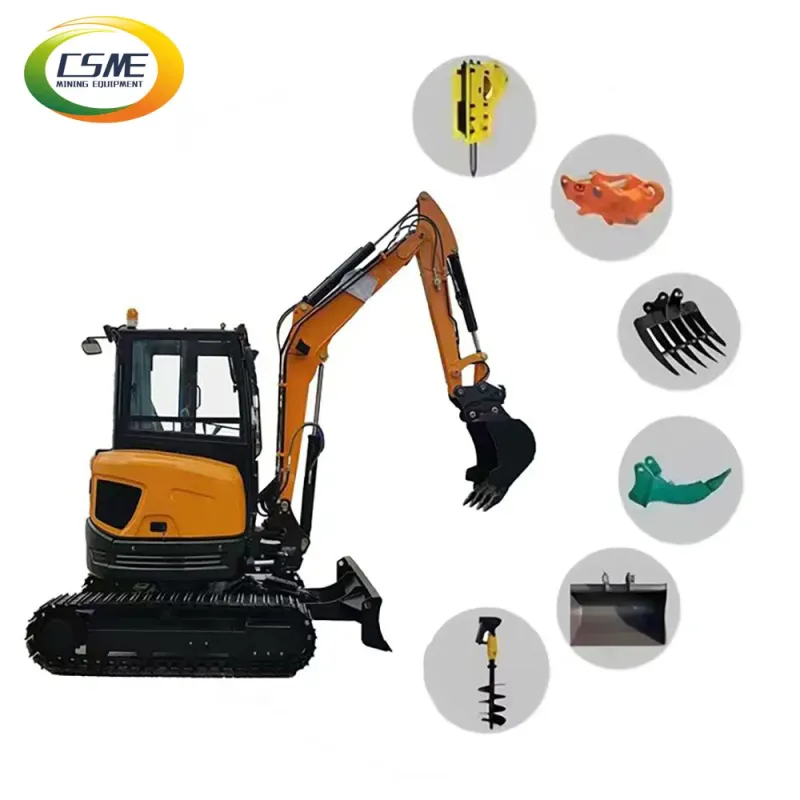 0.8-3 Ton Full Hydraulic Crawler Mini Excavator for Garden and Farm Use
