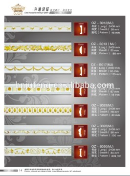 polyurethane carved corner mouldings Pu Foam Cornice Moulding Moulding Products in 10cm