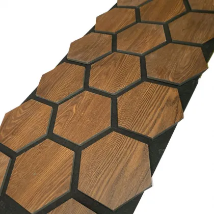 China Factory Polyester Felt Hexagonal Soundproof Ceiling Panels