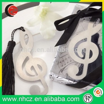 2016 hot sale high quality music metal bookmarks