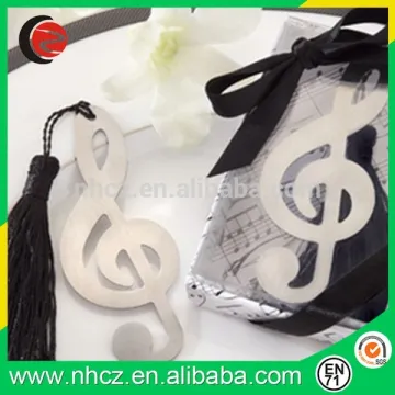 2016 hot sale high quality music metal bookmarks
